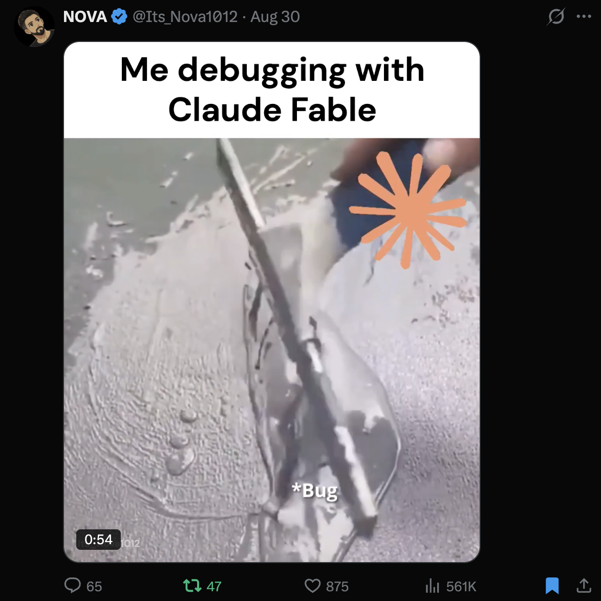 Tweet — 561K views